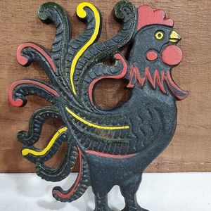 Vintage 1960 Wilton Cast Iron Rooster